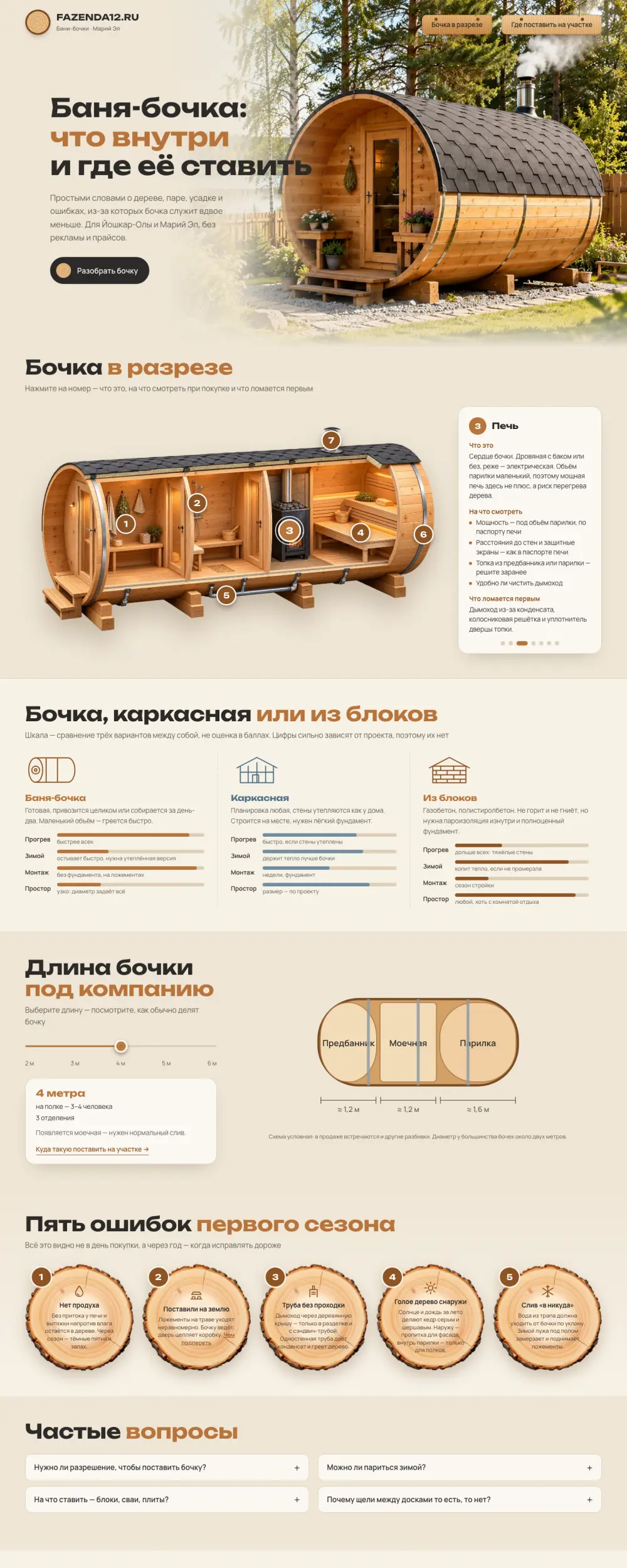 Справочник о банях-бочках